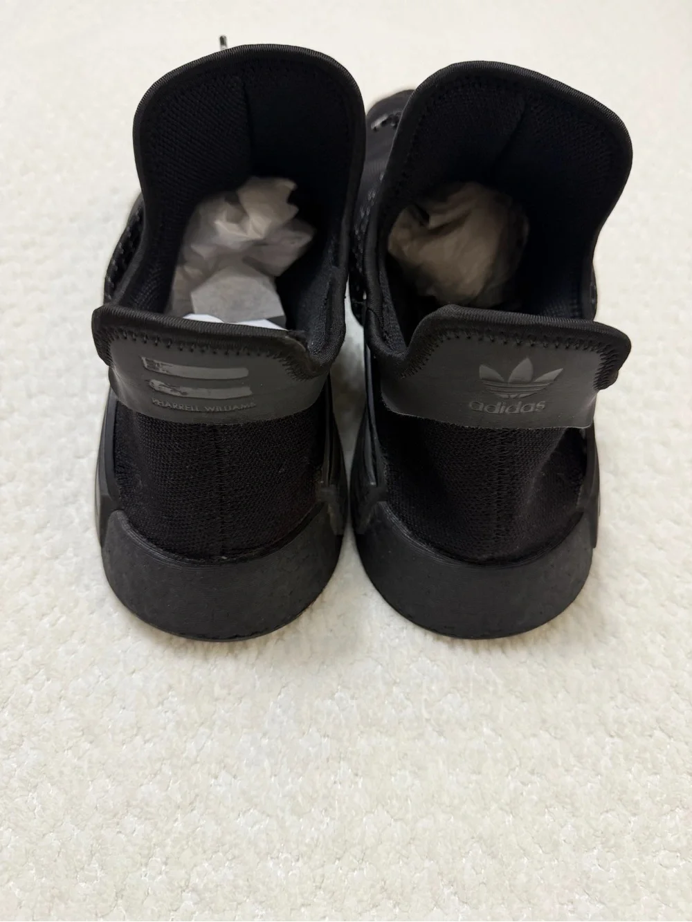 Adidas NMD HU Pharrell Black Human Race Men’s Size 17